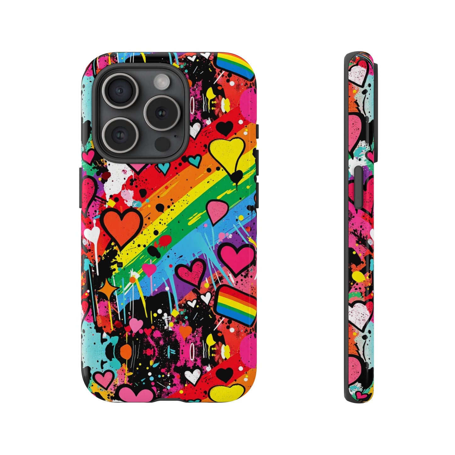Pride Pop Armor Case – Free Love Graffiti Edition