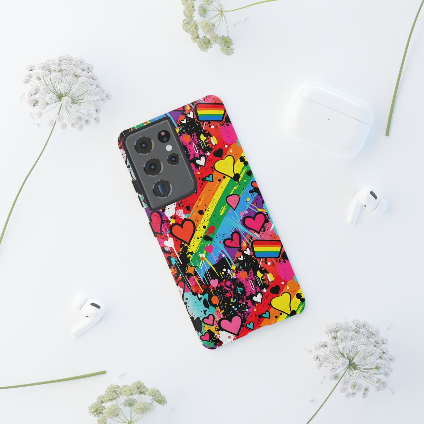 Pride Pop Armor Case – Free Love Graffiti Edition