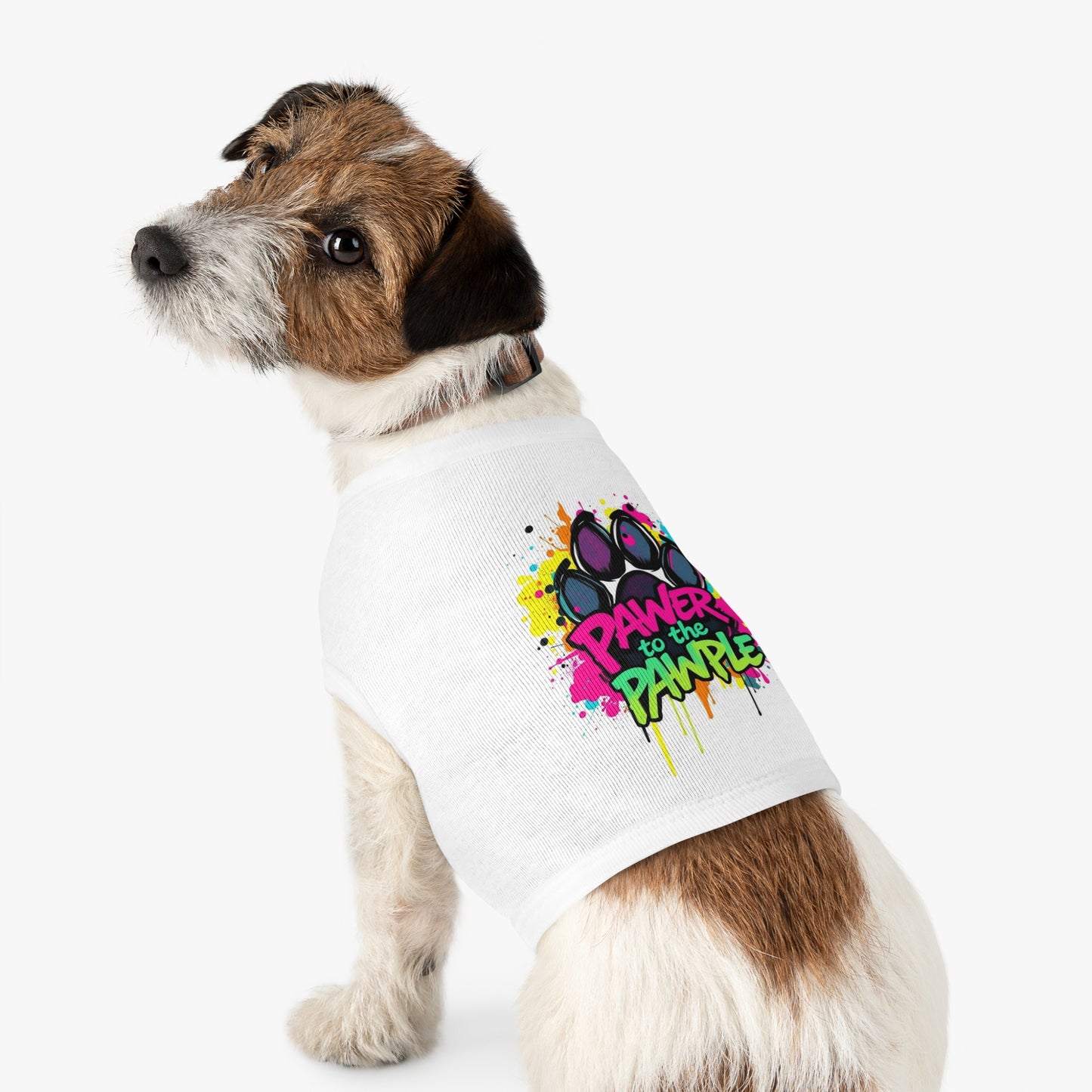 Power to the Pawpul - Graffiti Riot Protest Tee for Pets