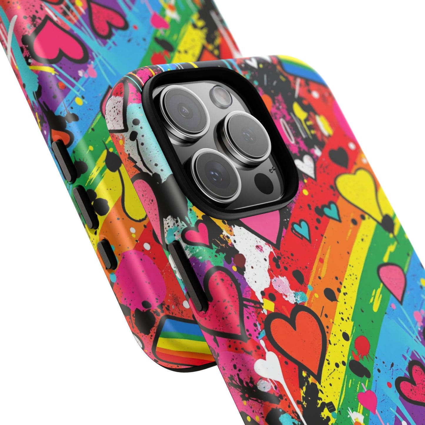 Pride Pop Armor Case – Free Love Graffiti Edition