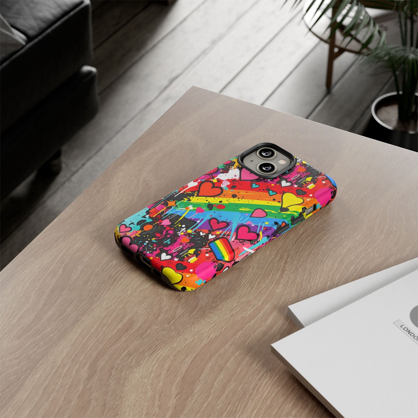 Pride Pop Armor Case – Free Love Graffiti Edition