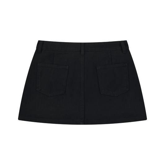 Quiet Riot Women's Studded Denim Mini Skirt