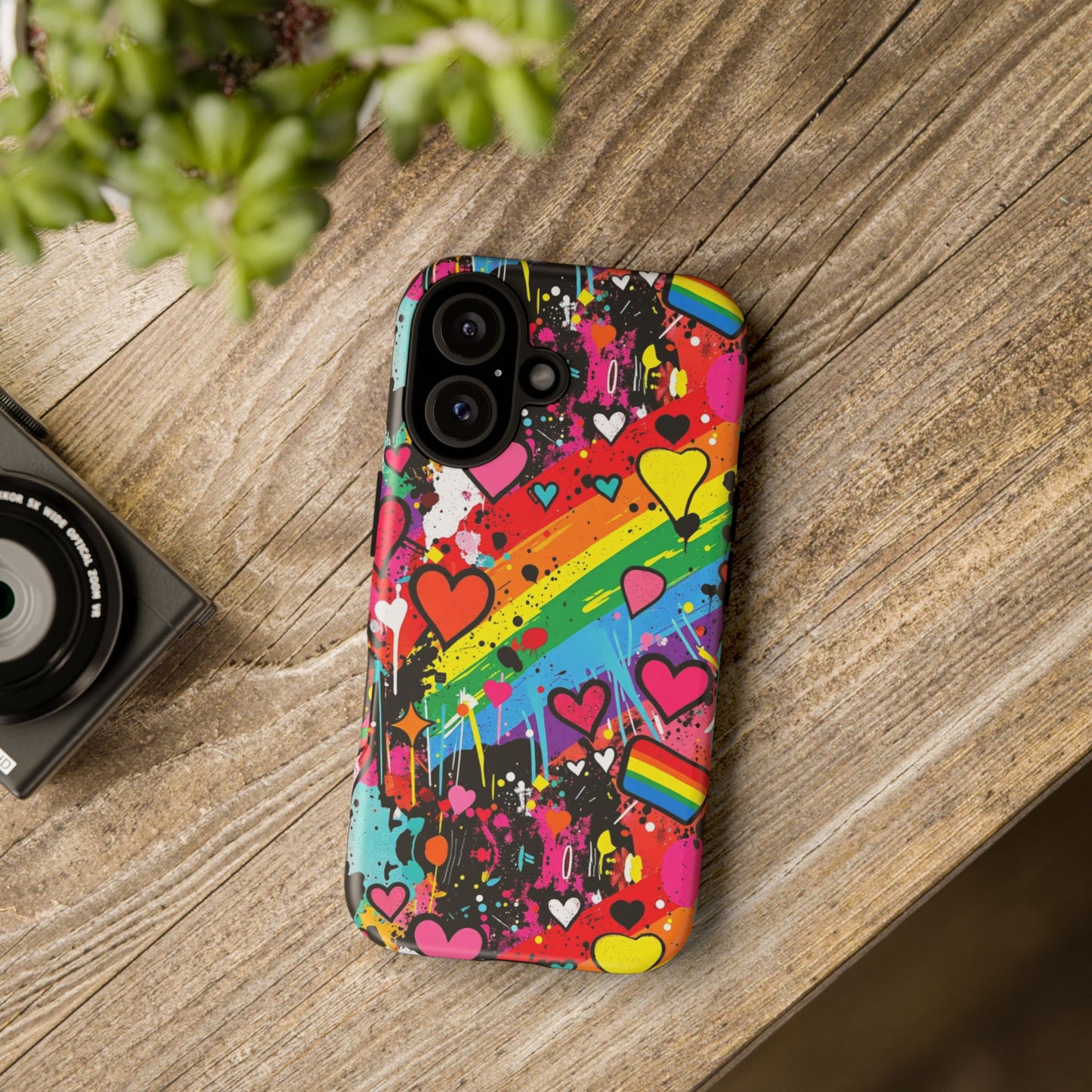 Pride Pop Armor Case – Free Love Graffiti Edition