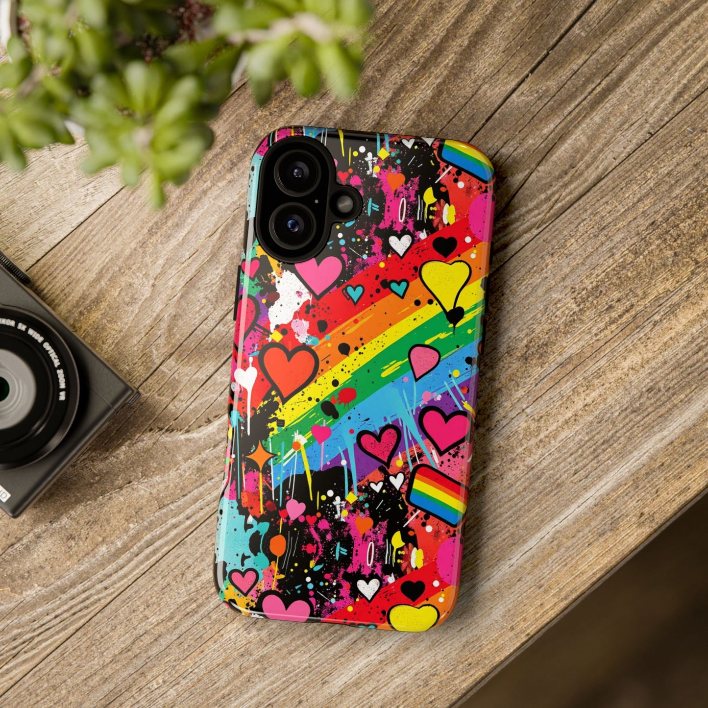 Pride Pop Armor Case – Free Love Graffiti Edition