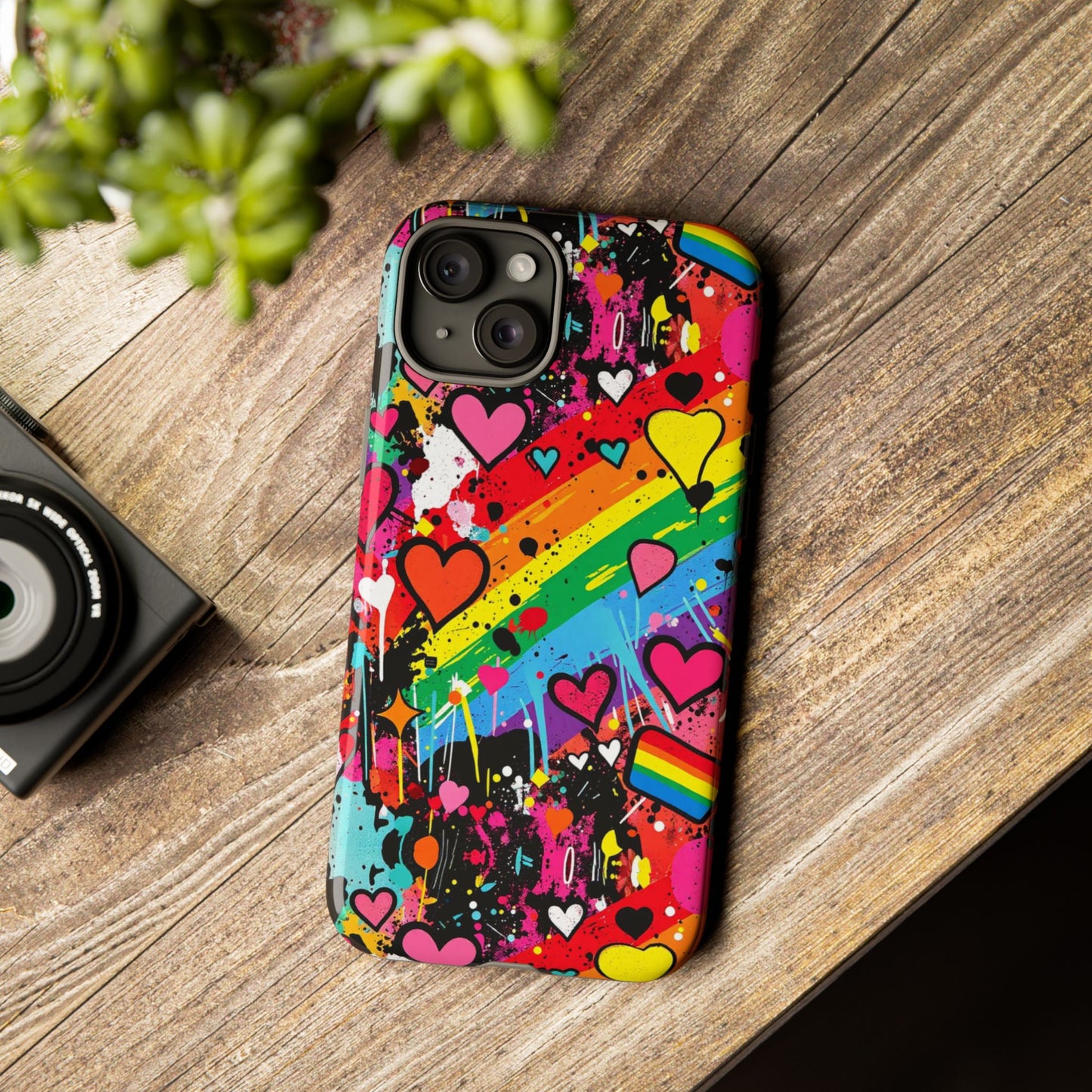 Pride Pop Armor Case – Free Love Graffiti Edition