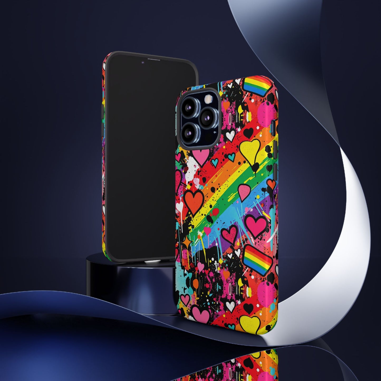 Pride Pop Armor Case – Free Love Graffiti Edition