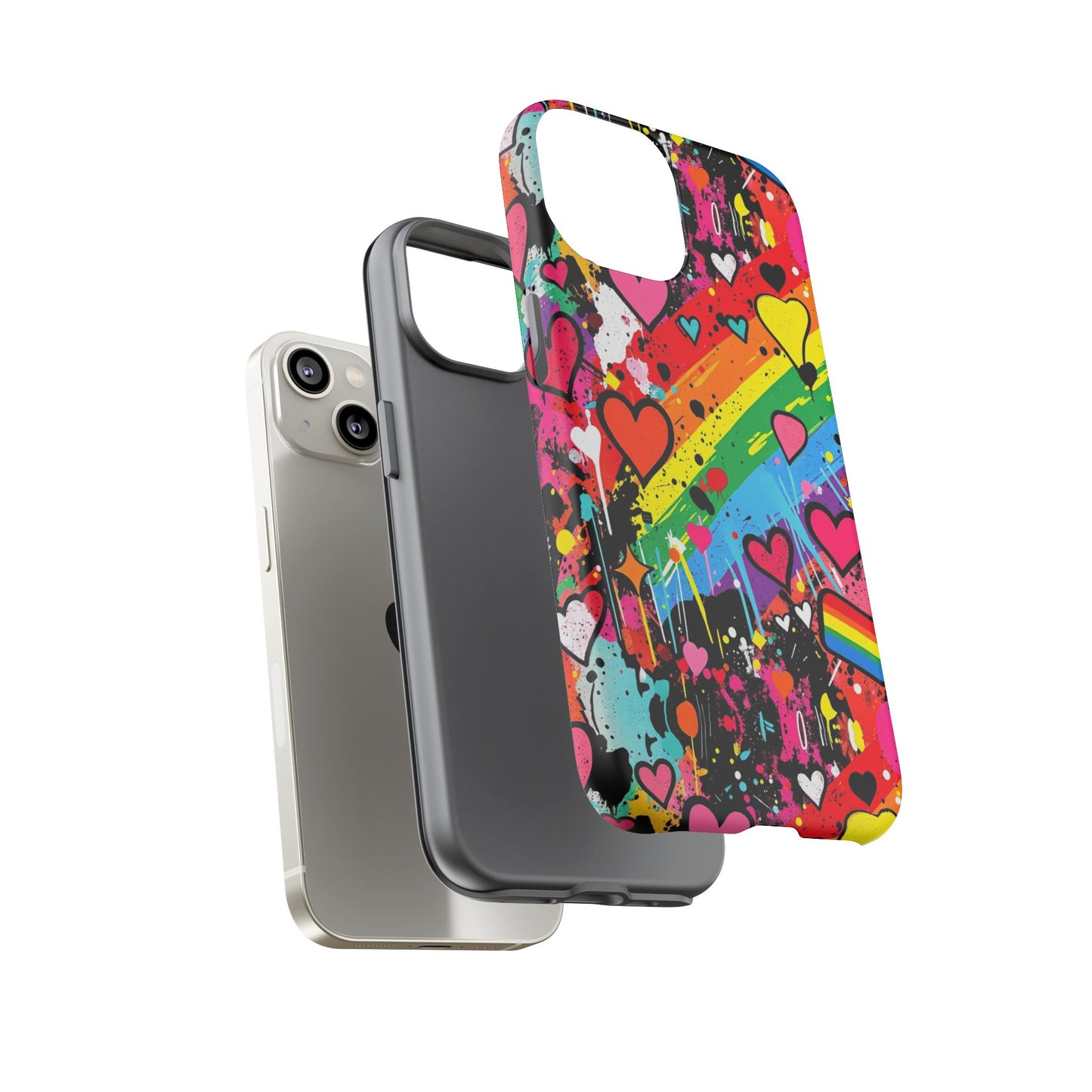 Pride Pop Armor Case – Free Love Graffiti Edition