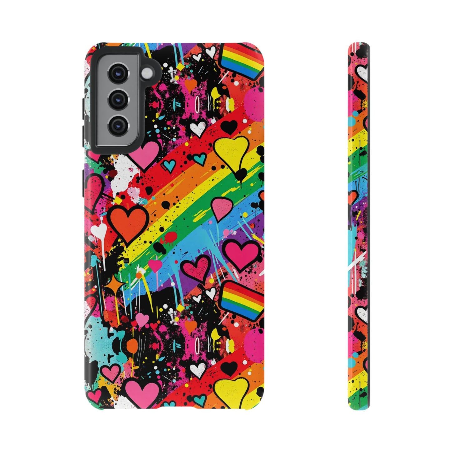 Pride Pop Armor Case – Free Love Graffiti Edition