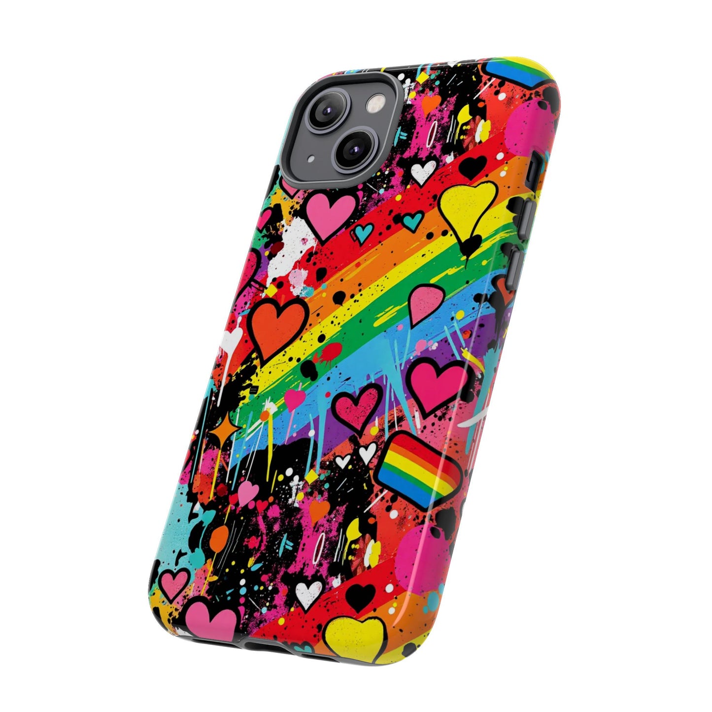 Pride Pop Armor Case – Free Love Graffiti Edition