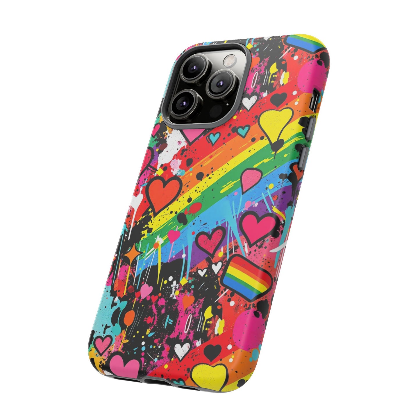 Pride Pop Armor Case – Free Love Graffiti Edition