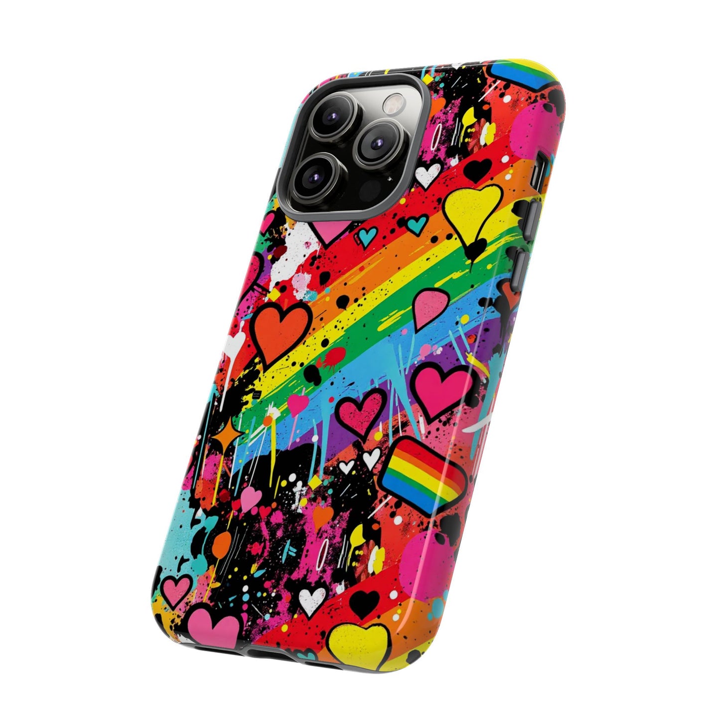 Pride Pop Armor Case – Free Love Graffiti Edition
