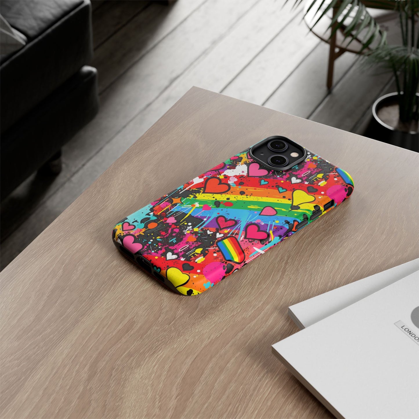 Pride Pop Armor Case – Free Love Graffiti Edition