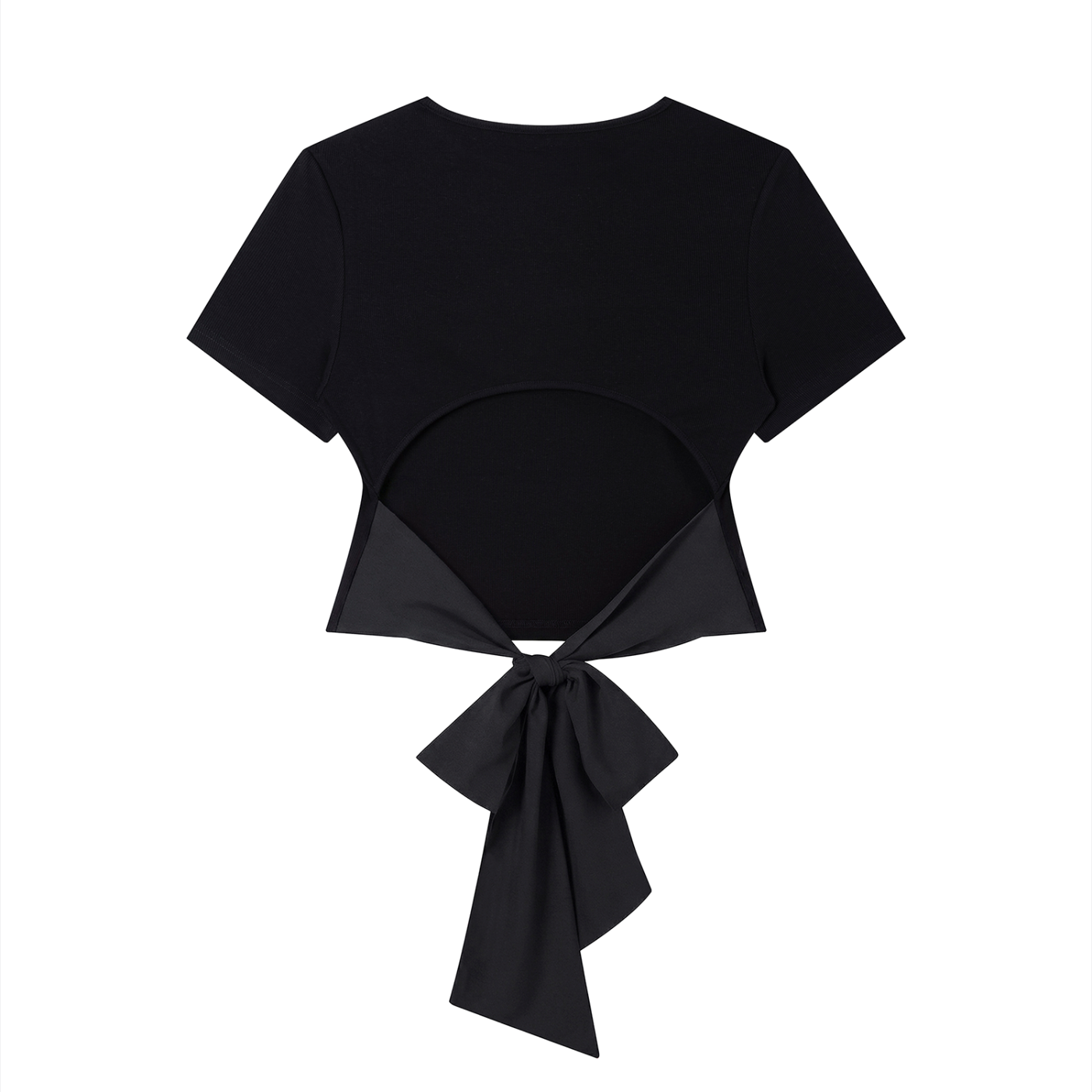 Quiet Riot™ Bow Back Tee – Slim Fit Statement Top