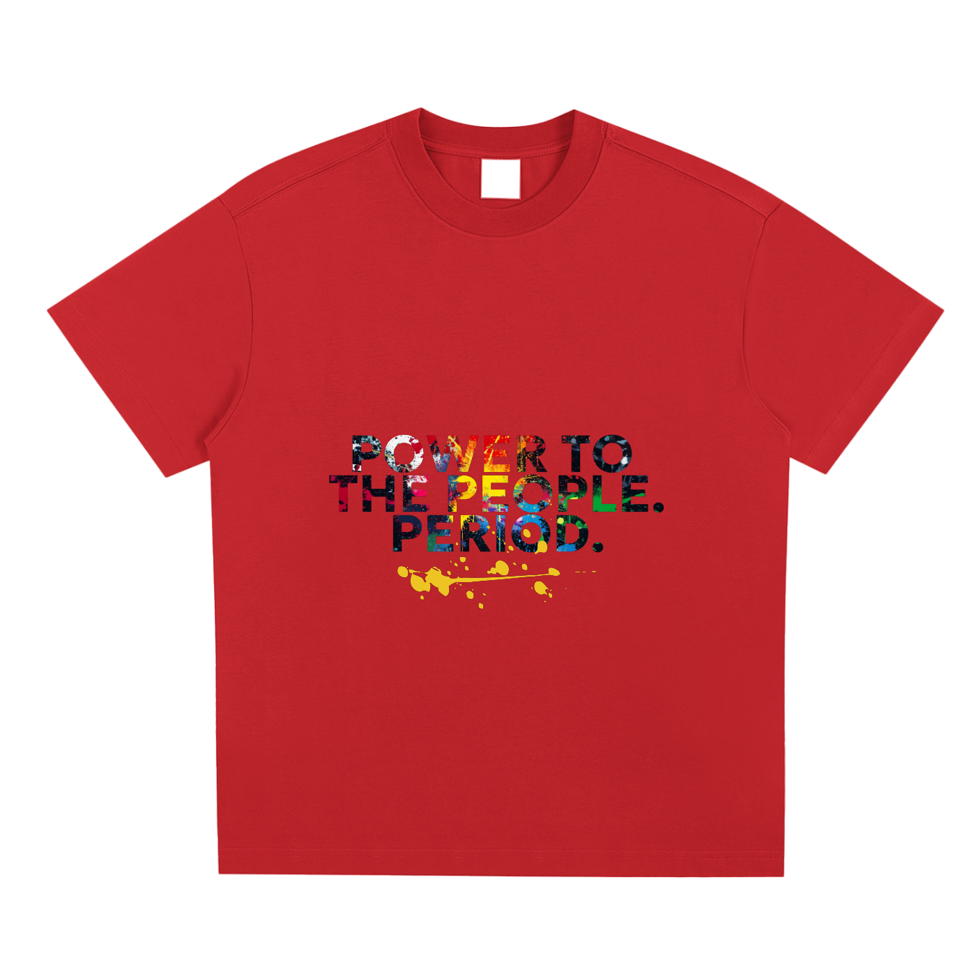 Power to the People. Period. Graffiti Protest Tee