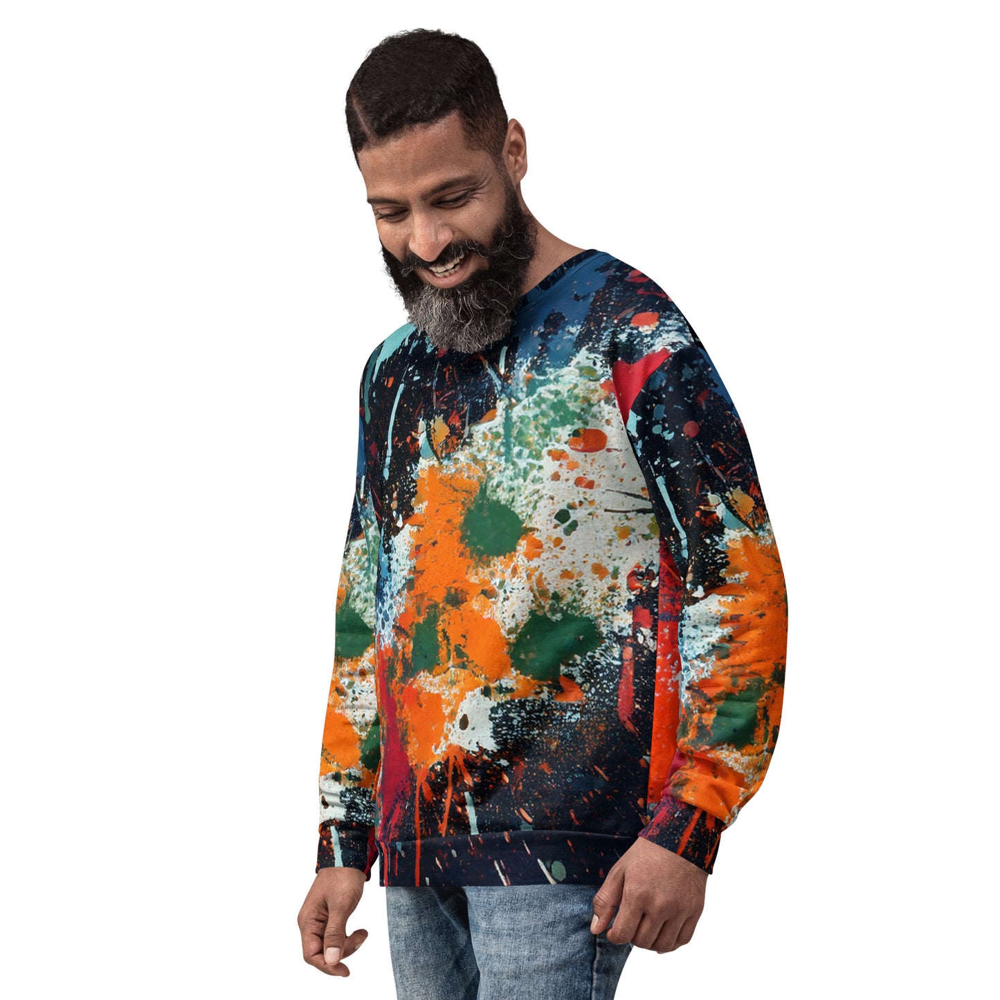 "Color Clash" Graffiti Paint Splatter Sweatshirt