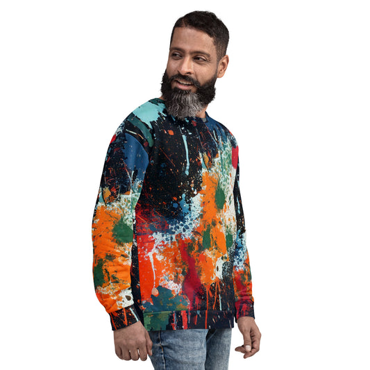 "Color Clash" Graffiti Paint Splatter Sweatshirt