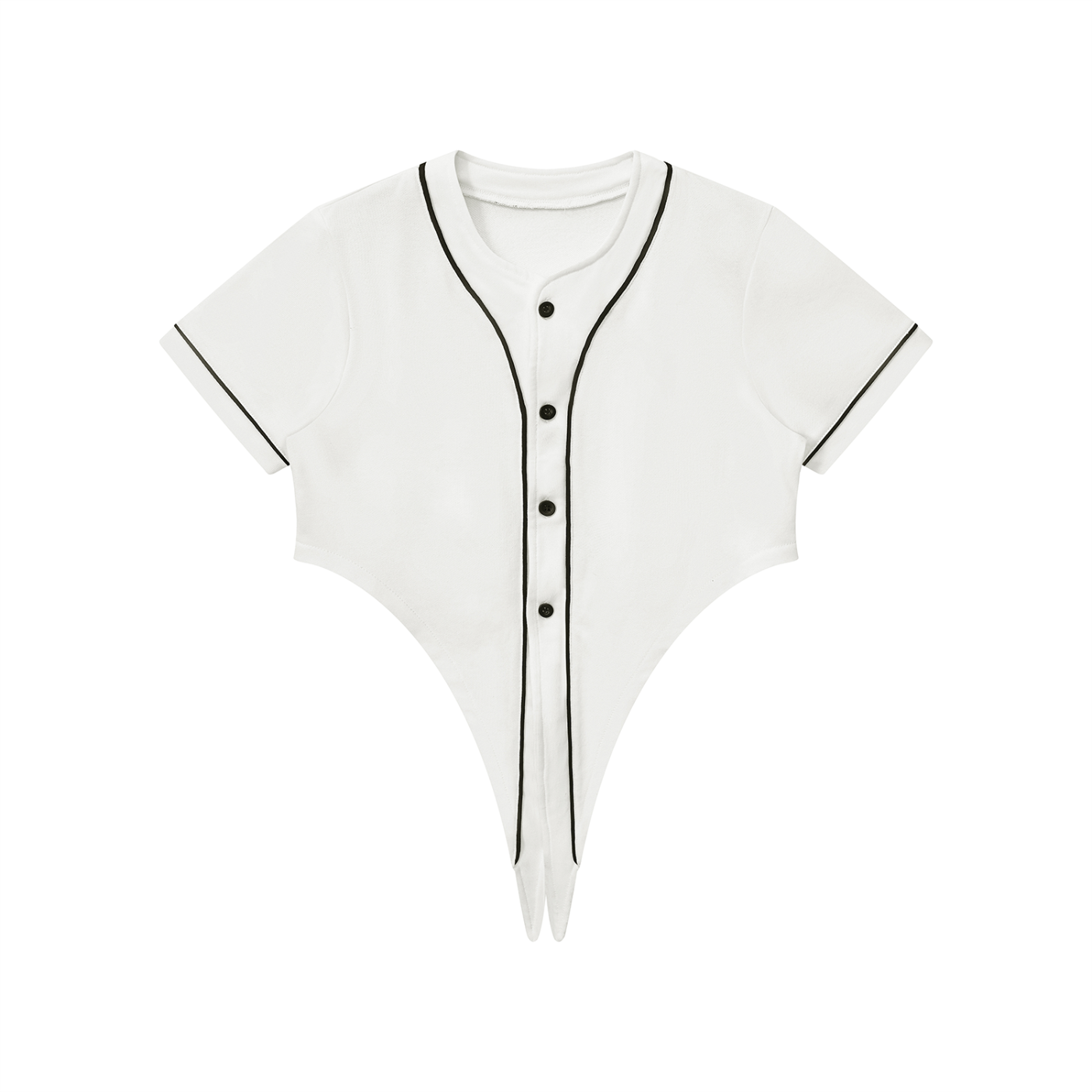 Street Ease Women's Cropped Piping Jersey To