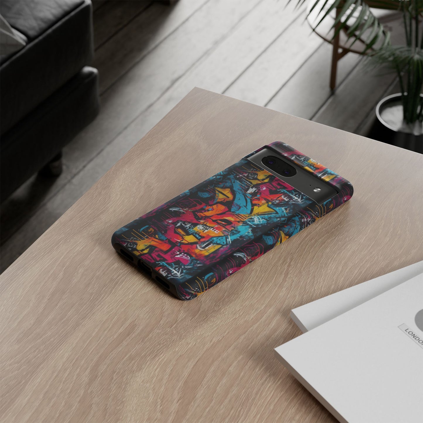 Wall Tag Armor Case – Neon Graffiti Burst Edition