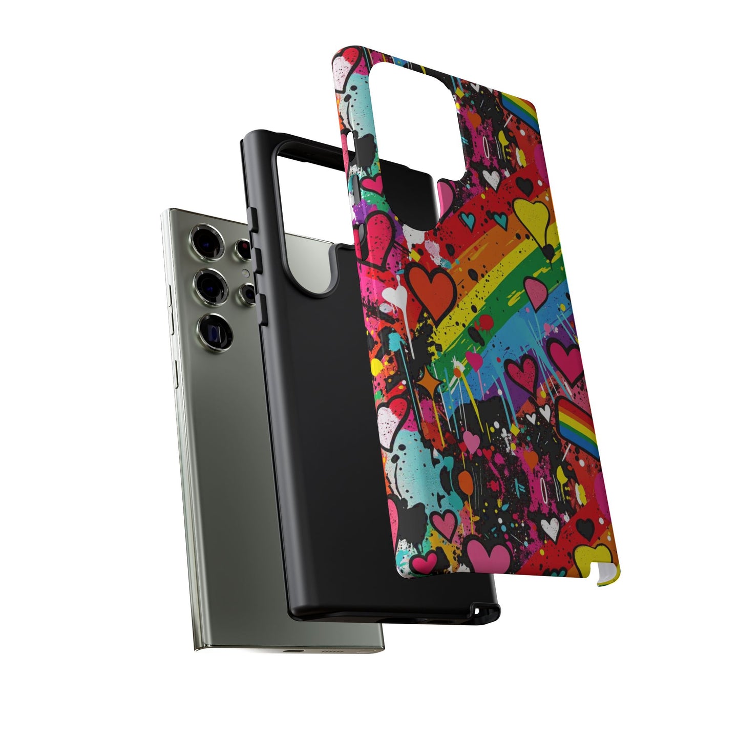 Pride Pop Armor Case – Free Love Graffiti Edition