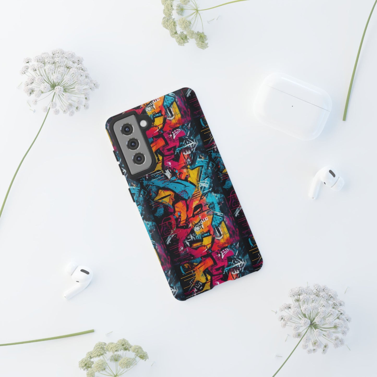 Wall Tag Armor Case – Neon Graffiti Burst Edition