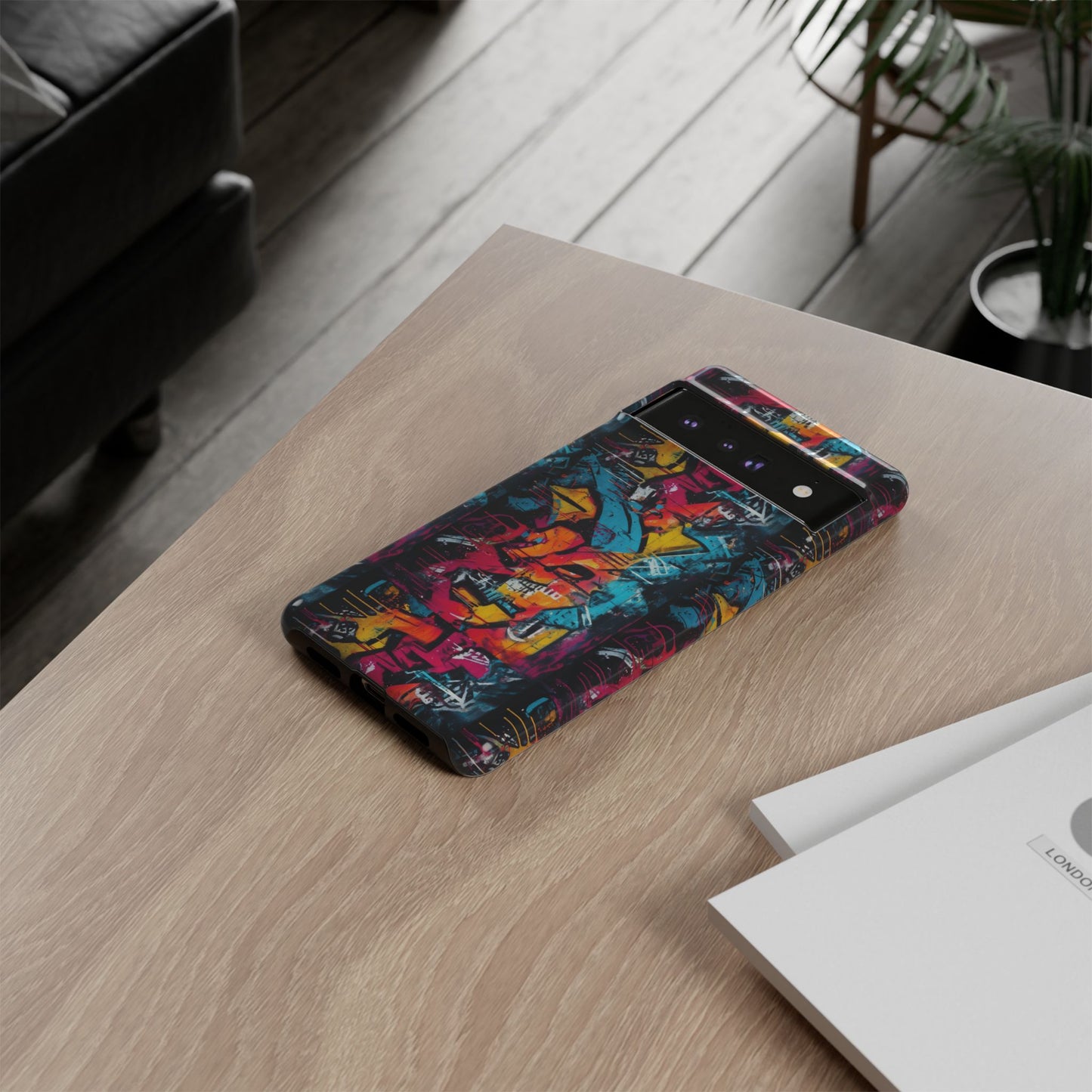 Wall Tag Armor Case – Neon Graffiti Burst Edition