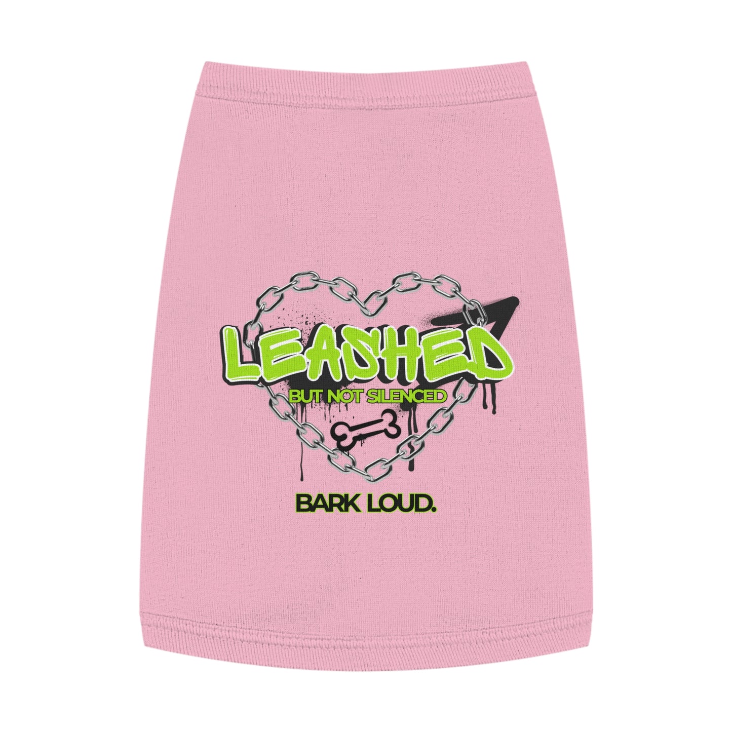 Leashed But Not Silenced Pet Tank Top - Bold & Fun Dog Apparel