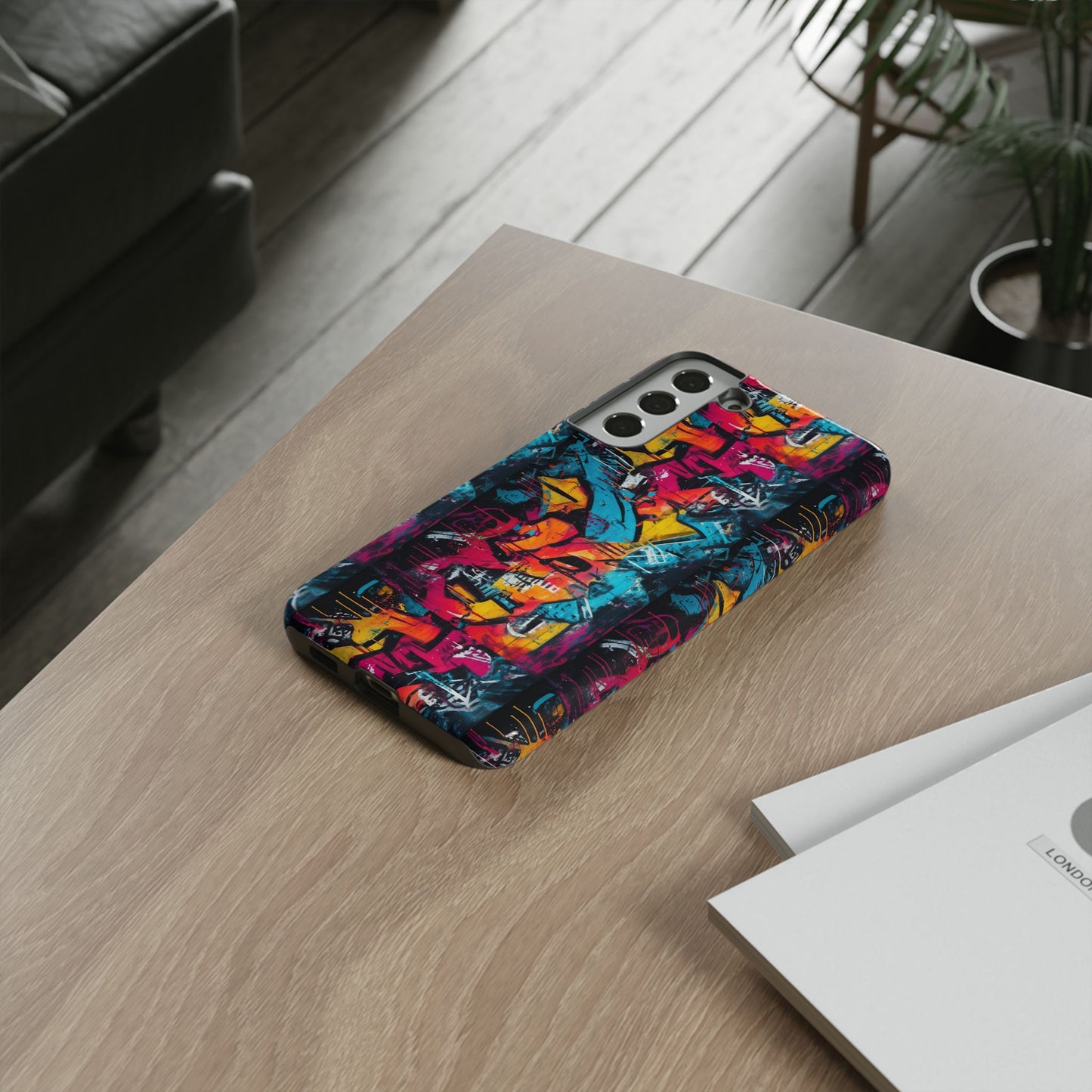 Wall Tag Armor Case – Neon Graffiti Burst Edition