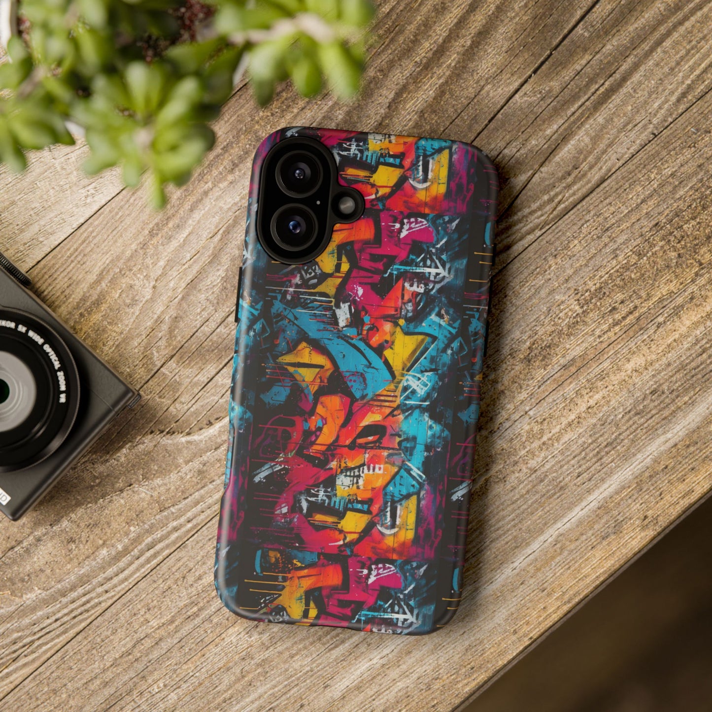 Wall Tag Armor Case – Neon Graffiti Burst Edition