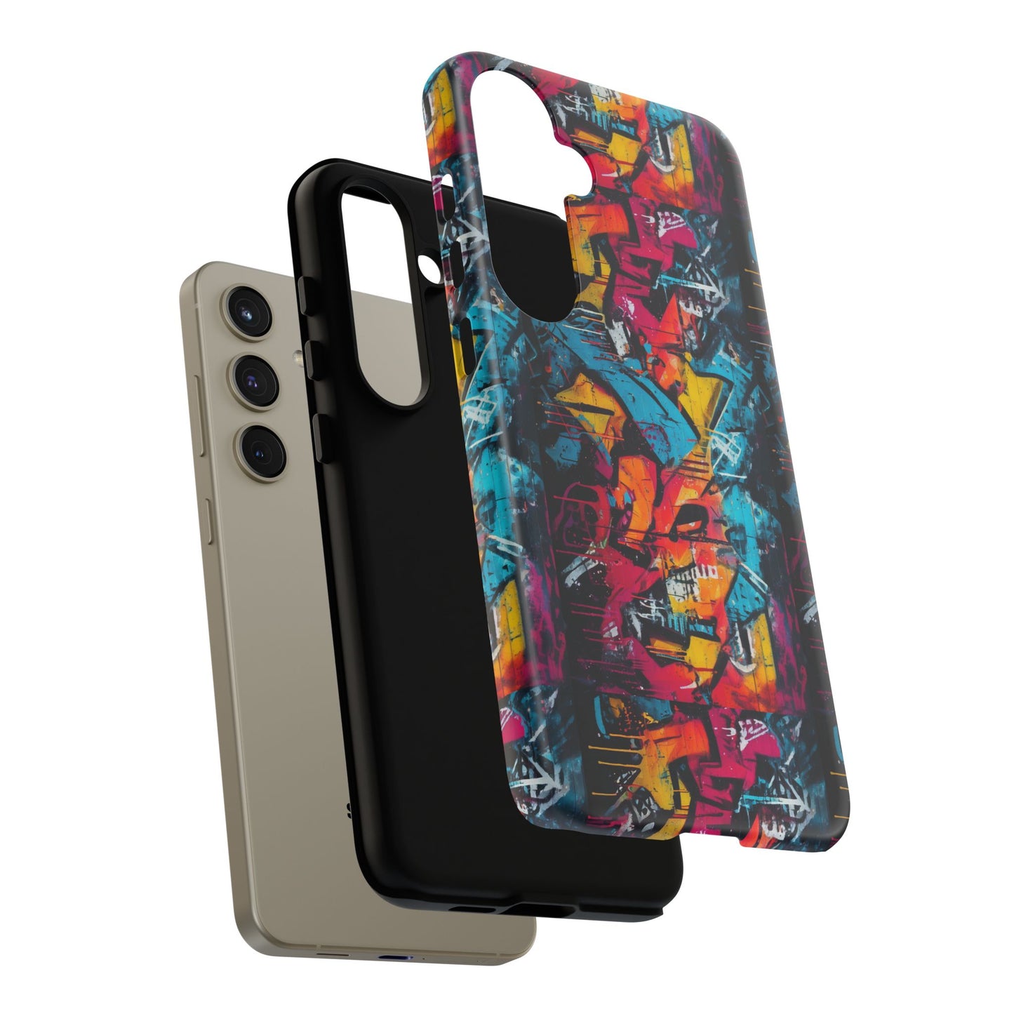 Wall Tag Armor Case – Neon Graffiti Burst Edition