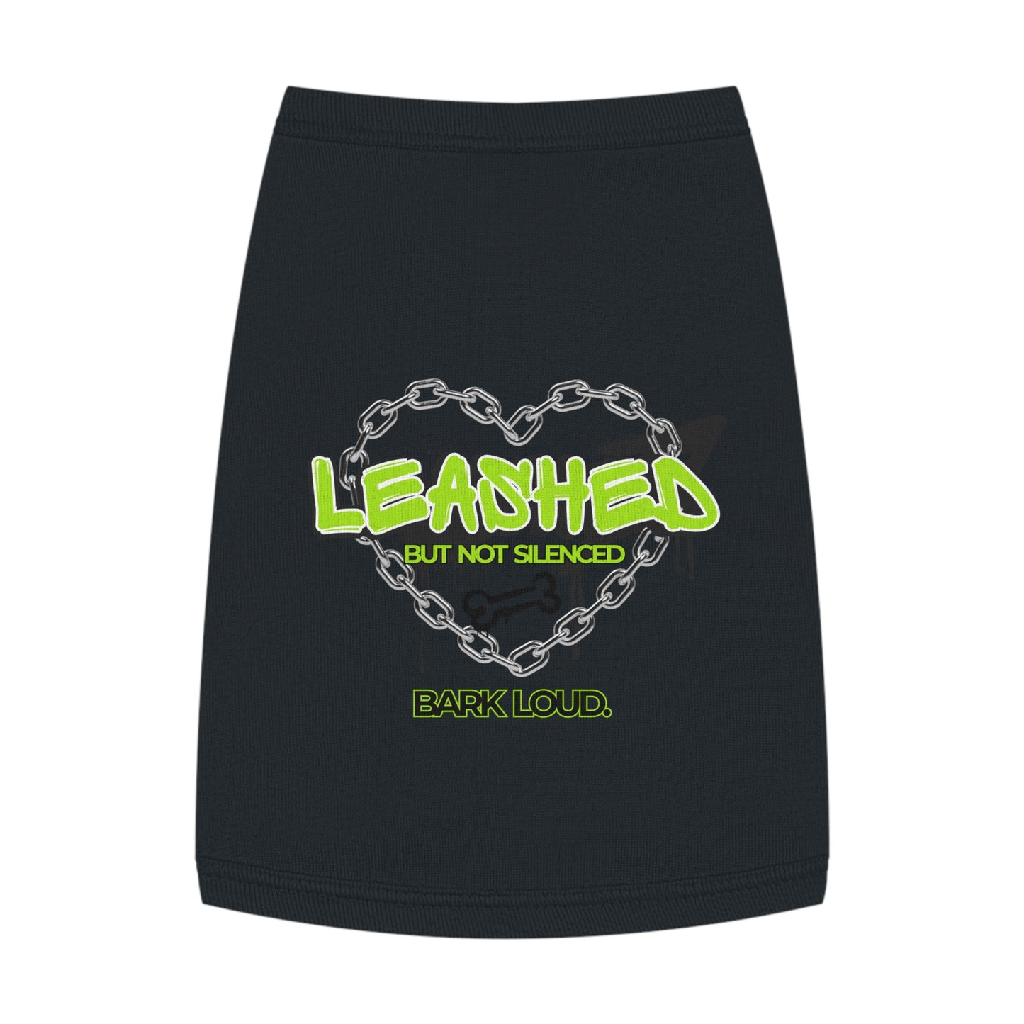 Leashed But Not Silenced Pet Tank Top - Bold & Fun Dog Apparel