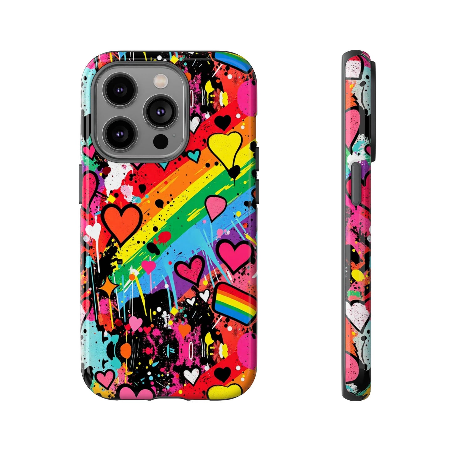 Pride Pop Armor Case – Free Love Graffiti Edition
