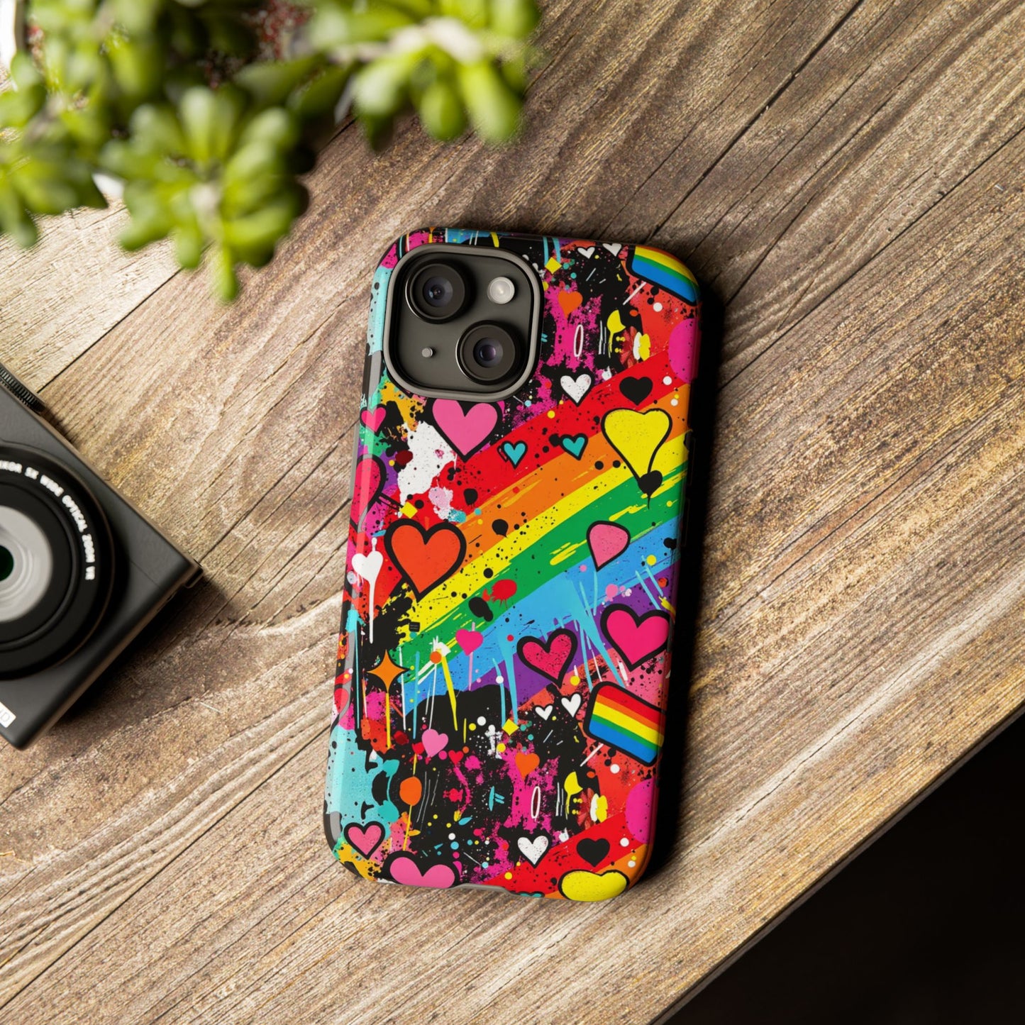 Pride Pop Armor Case – Free Love Graffiti Edition