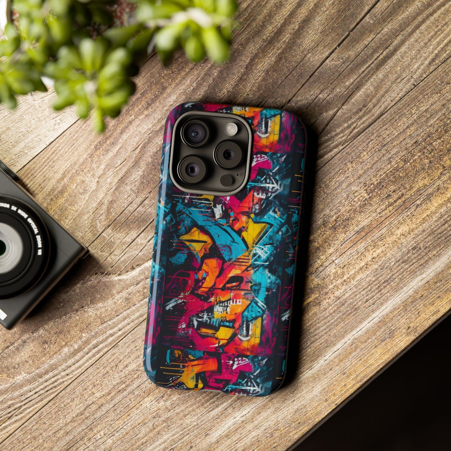 Wall Tag Armor Case – Neon Graffiti Burst Edition