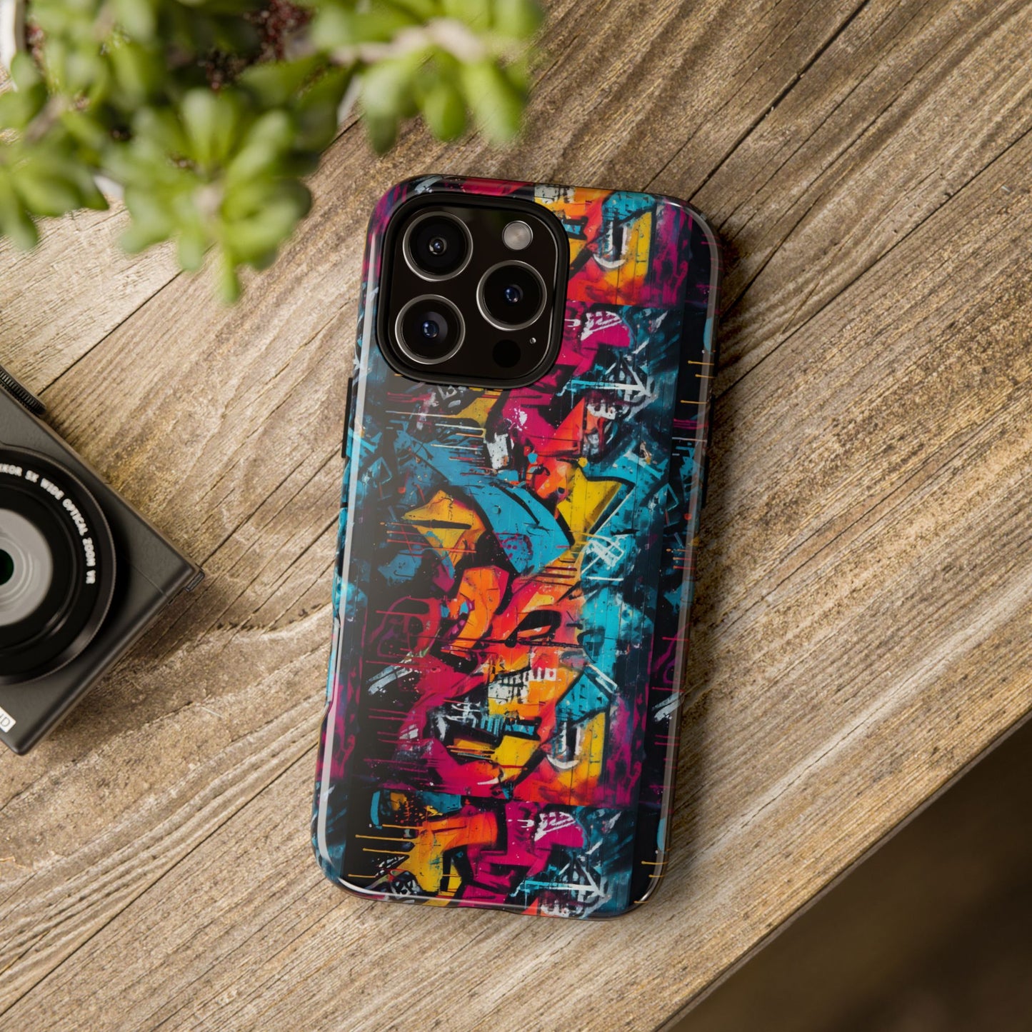Wall Tag Armor Case – Neon Graffiti Burst Edition