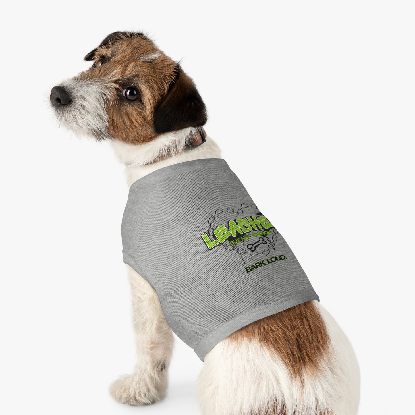 Leashed But Not Silenced Pet Tank Top - Bold & Fun Dog Apparel