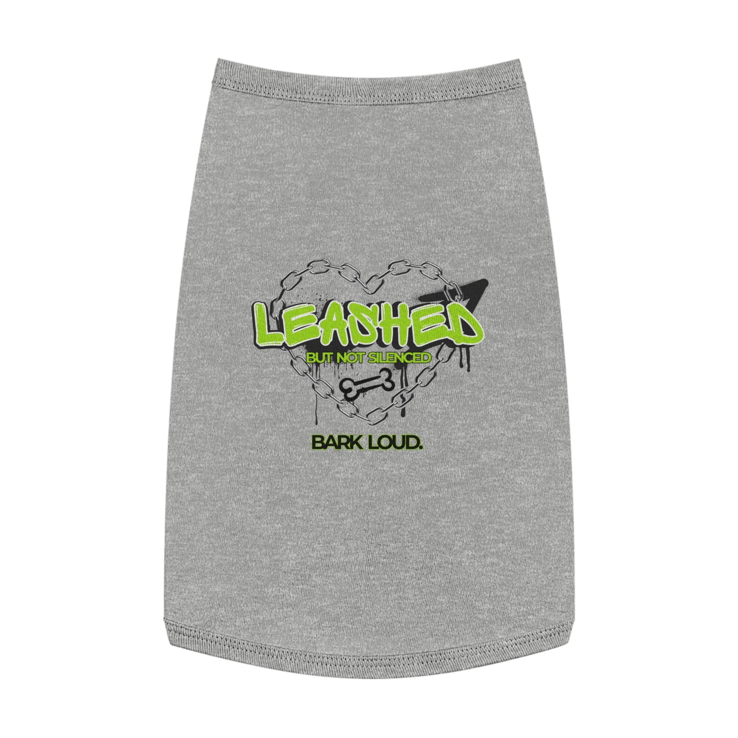 Leashed But Not Silenced Pet Tank Top - Bold & Fun Dog Apparel