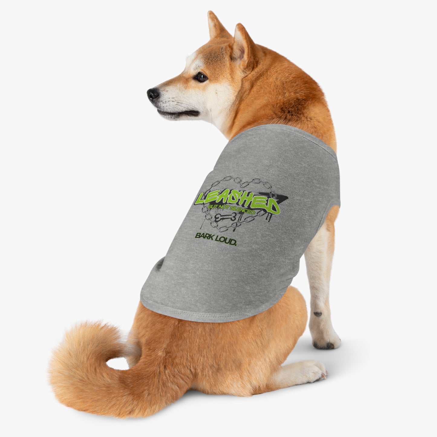 Leashed But Not Silenced Pet Tank Top - Bold & Fun Dog Apparel