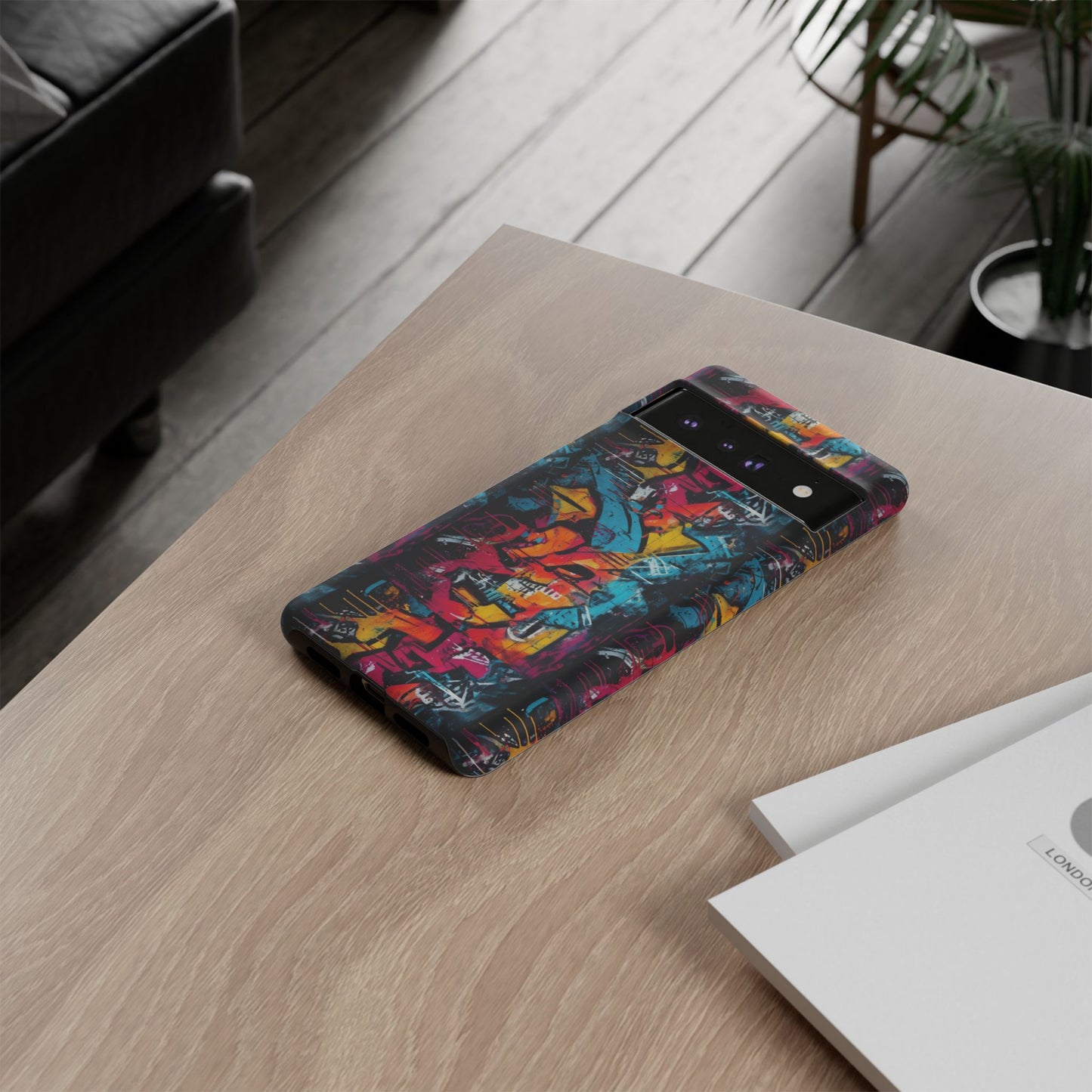Wall Tag Armor Case – Neon Graffiti Burst Edition