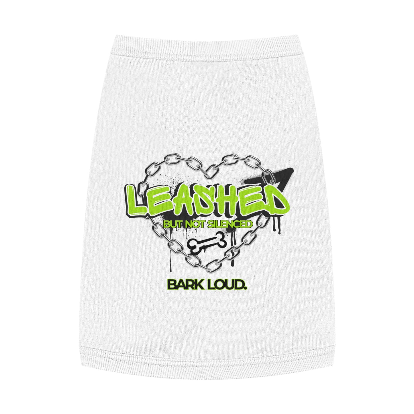 Leashed But Not Silenced Pet Tank Top - Bold & Fun Dog Apparel