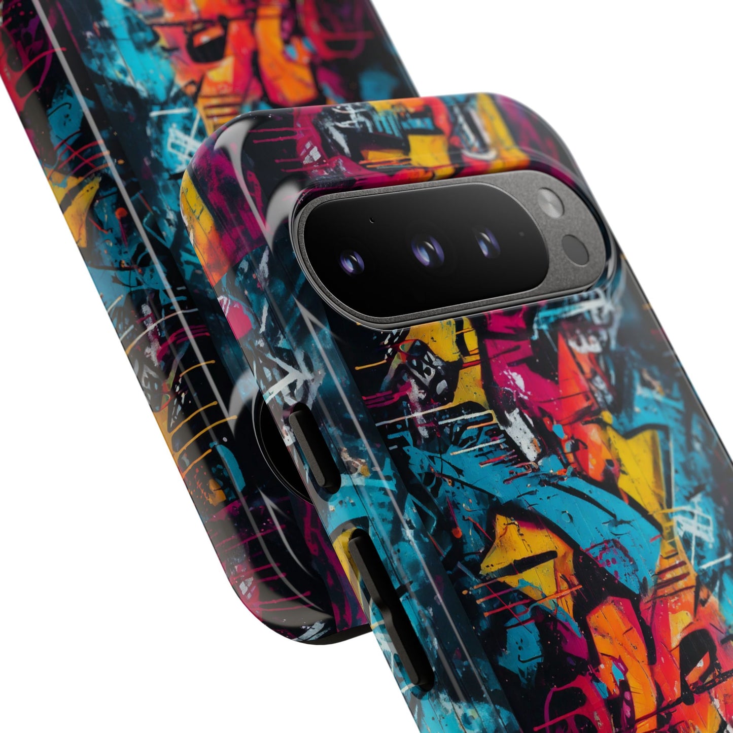 Wall Tag Armor Case – Neon Graffiti Burst Edition