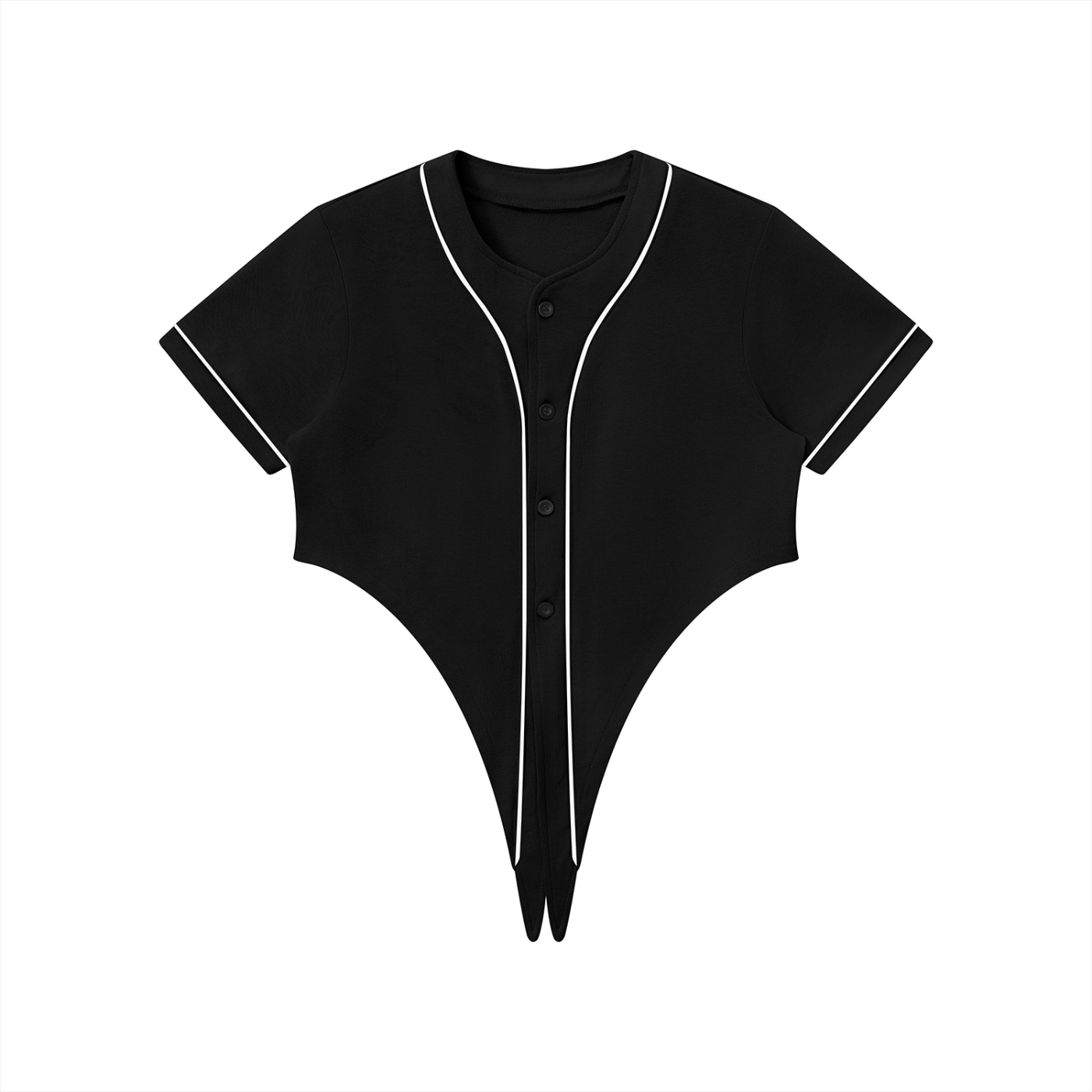 Street Ease Women's Cropped Piping Jersey To