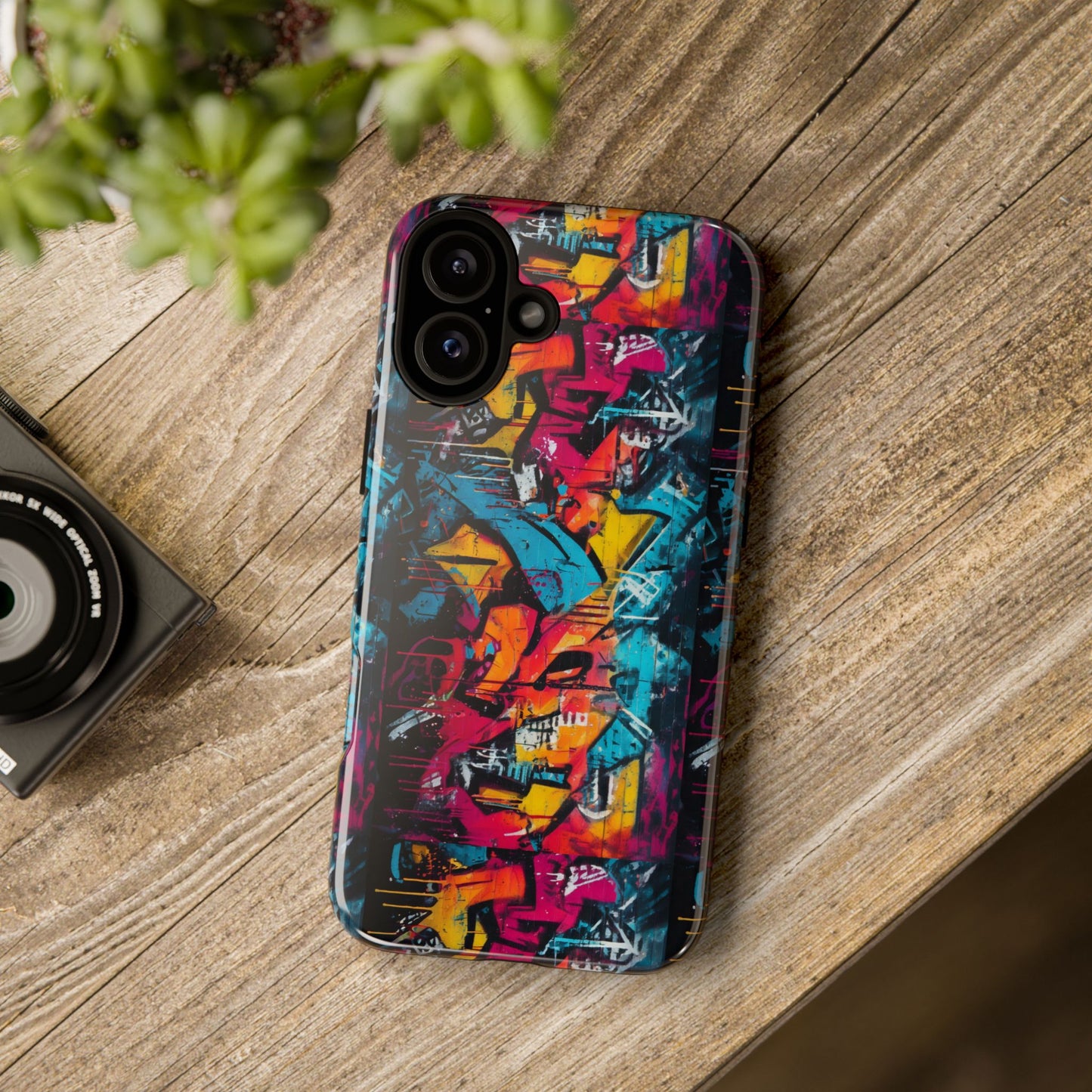 Wall Tag Armor Case – Neon Graffiti Burst Edition