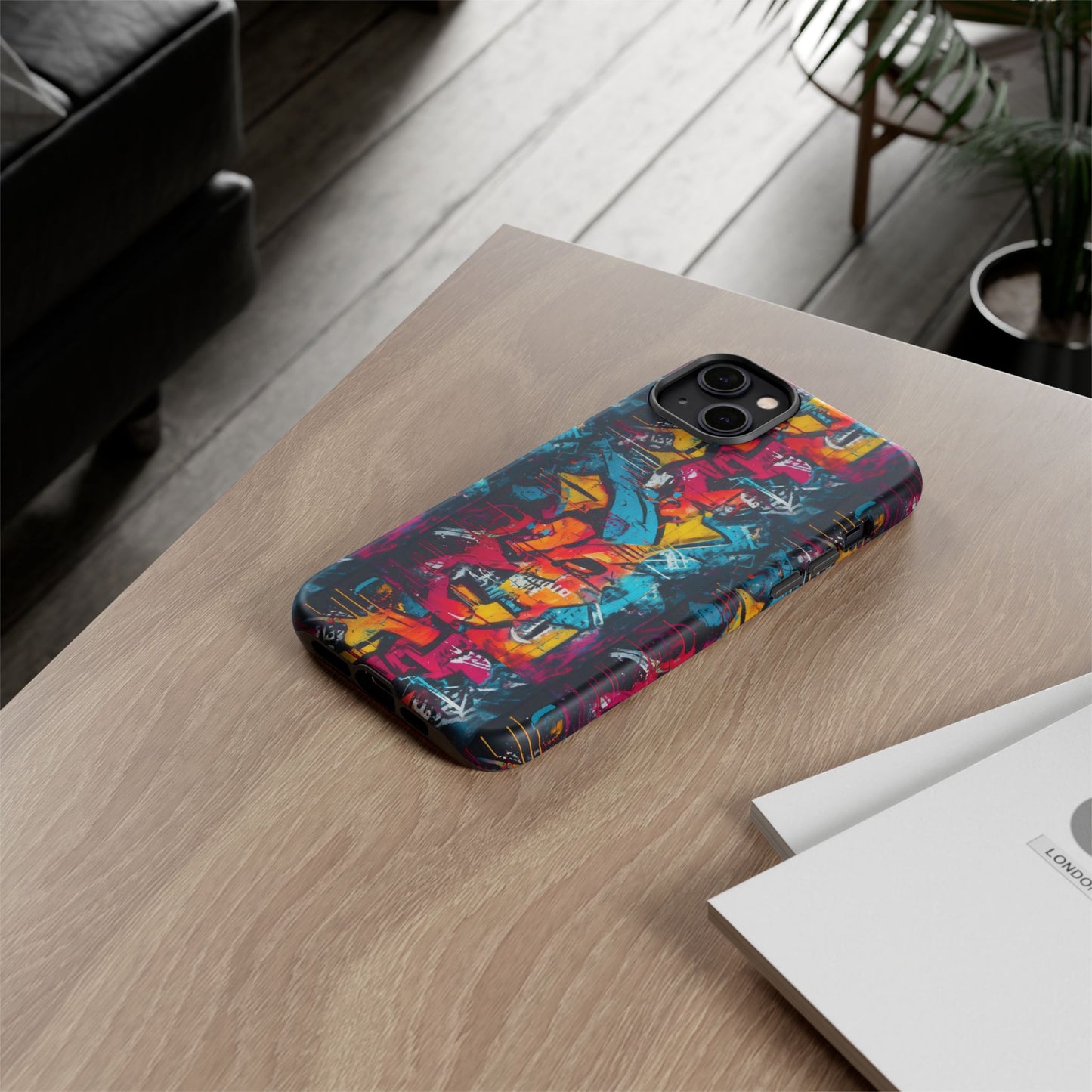 Wall Tag Armor Case – Neon Graffiti Burst Edition