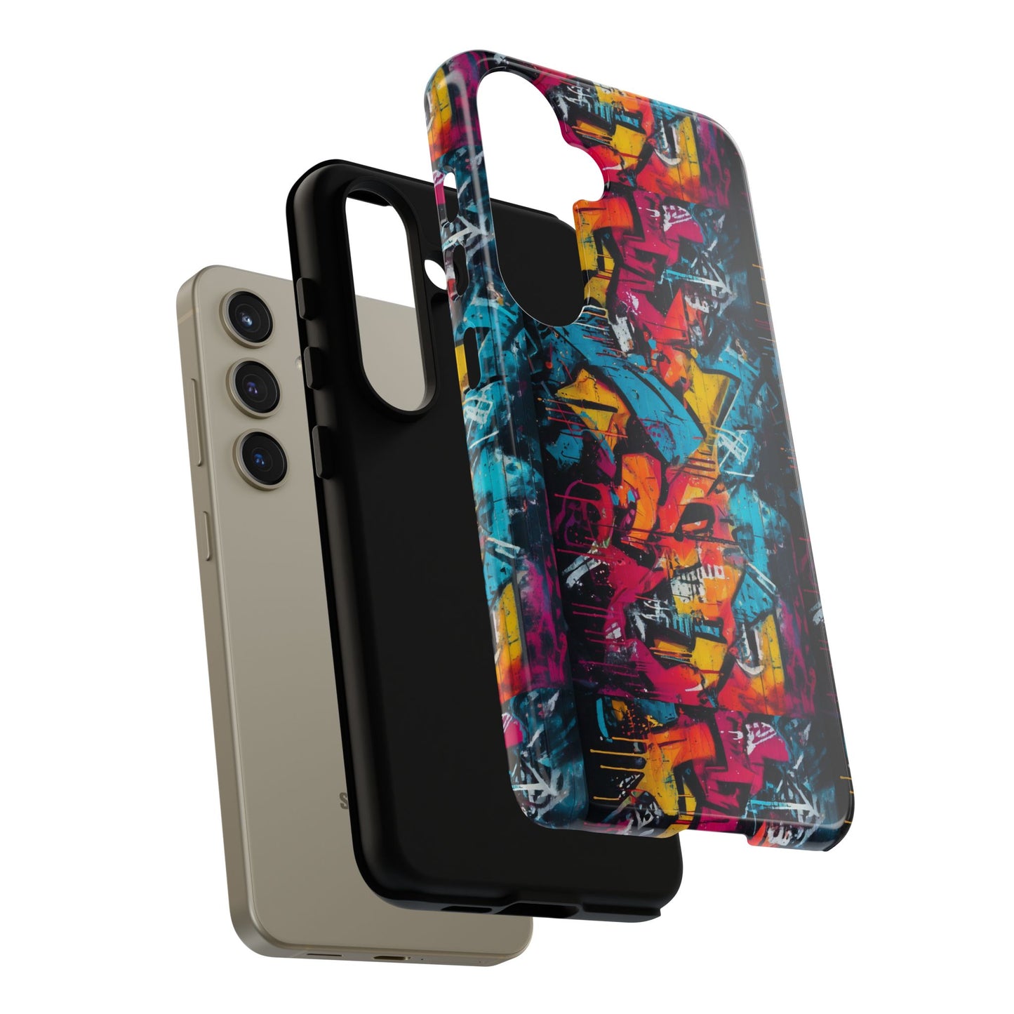 Wall Tag Armor Case – Neon Graffiti Burst Edition