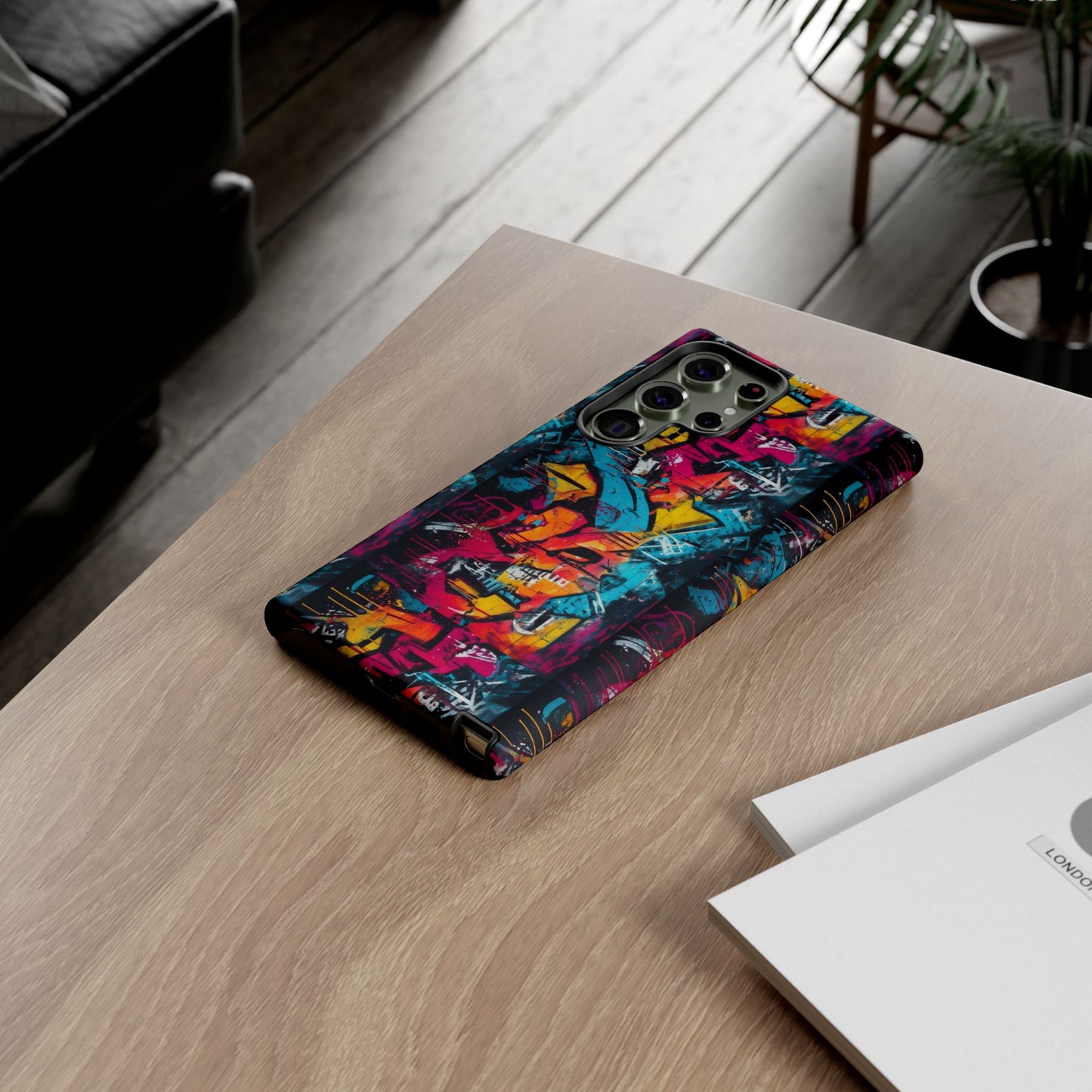 Wall Tag Armor Case – Neon Graffiti Burst Edition