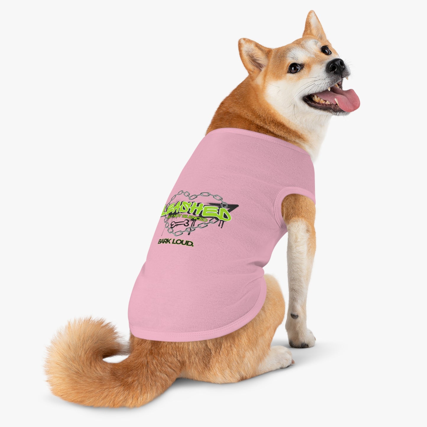Leashed But Not Silenced Pet Tank Top - Bold & Fun Dog Apparel