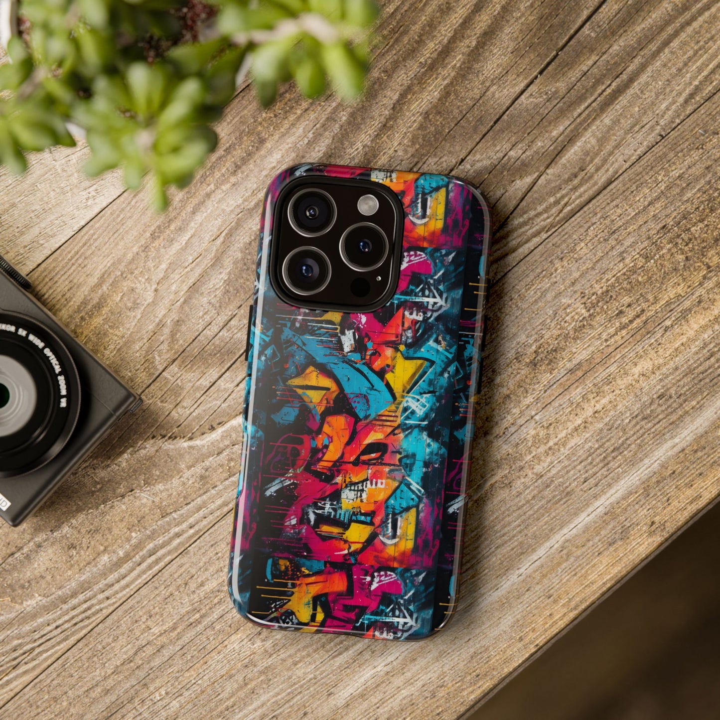 Wall Tag Armor Case – Neon Graffiti Burst Edition