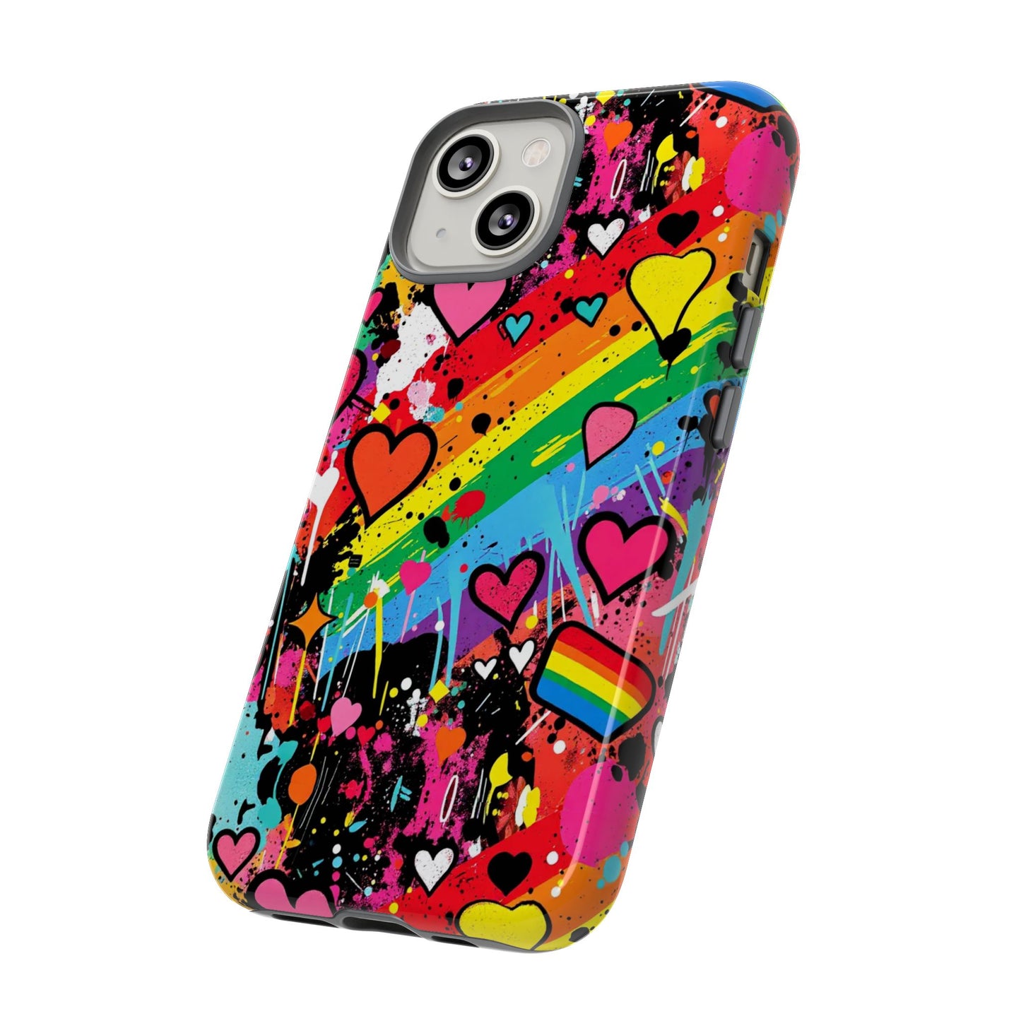 Pride Pop Armor Case – Free Love Graffiti Edition