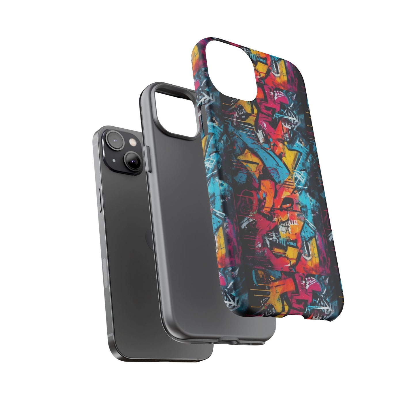 Wall Tag Armor Case – Neon Graffiti Burst Edition