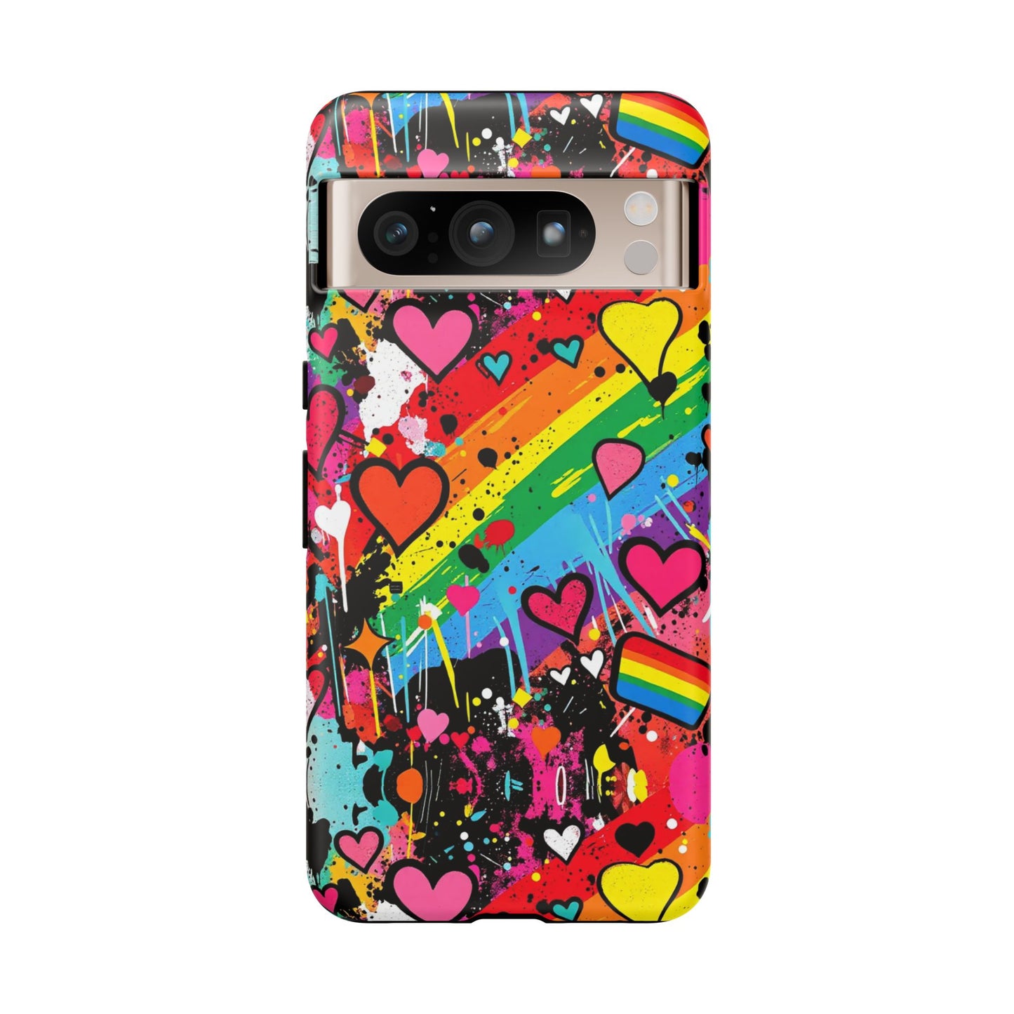 Pride Pop Armor Case – Free Love Graffiti Edition